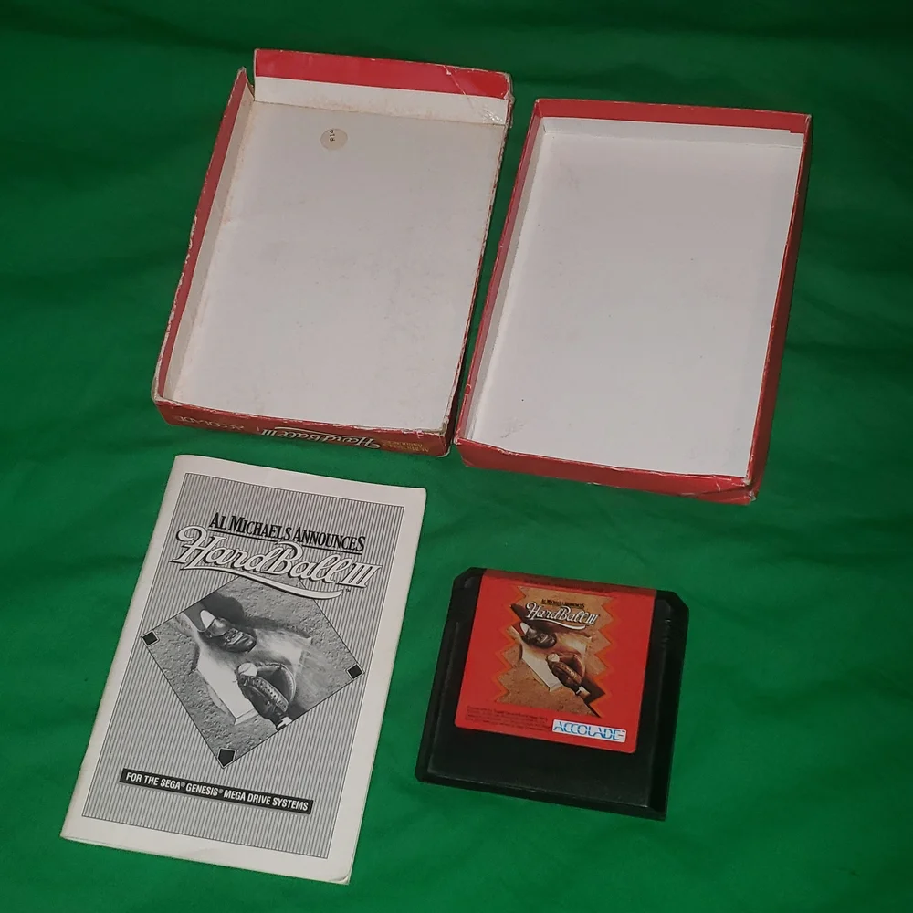 Hardball 3 for the Sega Genesis Video Game Complete In Box